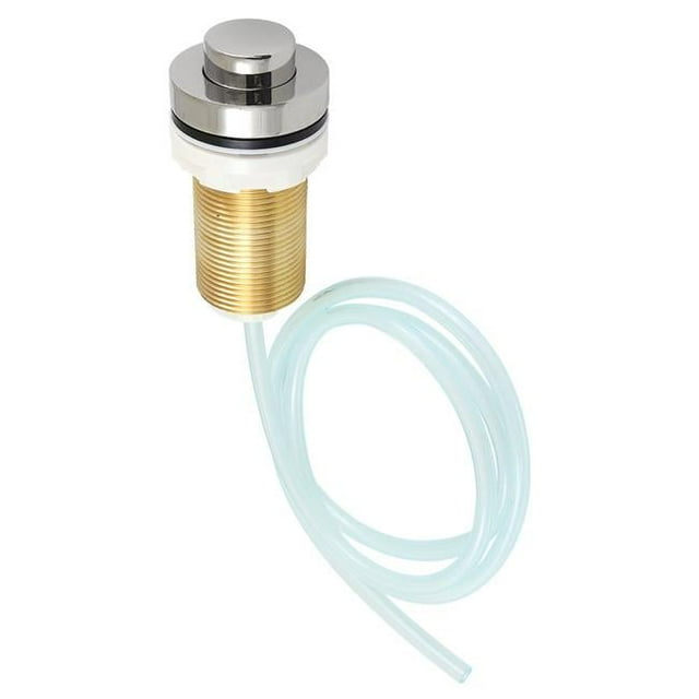 Gourmetier Garbage Disposal Air Switch Button, Polished Nickel