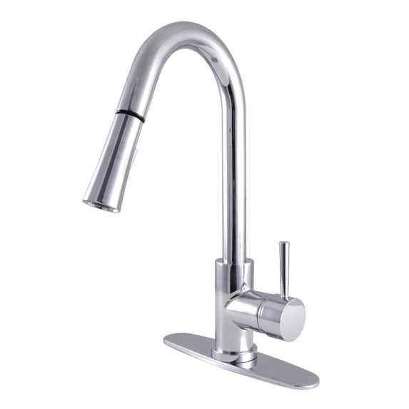 Gourmetier LS8621DL Concord Single-Handle Pull-Down Kitchen Faucet, Polished Chrome