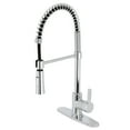 thumbnail image 1 of Gourmetier LS8671CTL Continental Single-Handle Deck-Mount Pre-Rinse Kitchen Faucet, Polished Chrome, 1 of 8