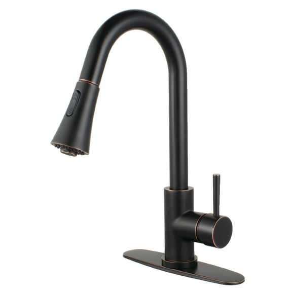 Gourmetier LS8726DL Concord Single-Handle Pull-Down Kitchen Faucet, Naples Bronze