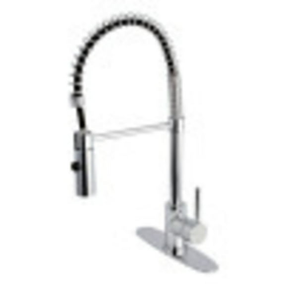 Gourmetier LS8771DL Concord Single-Handle Pre-Rinse Kitchen Faucet, Polished Chrome
