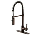 thumbnail image 1 of Gourmetier LS8775CTL Continental Single-Handle Pre-Rinse Kitchen Faucet, Oil Rubbed Bronze, 1 of 2