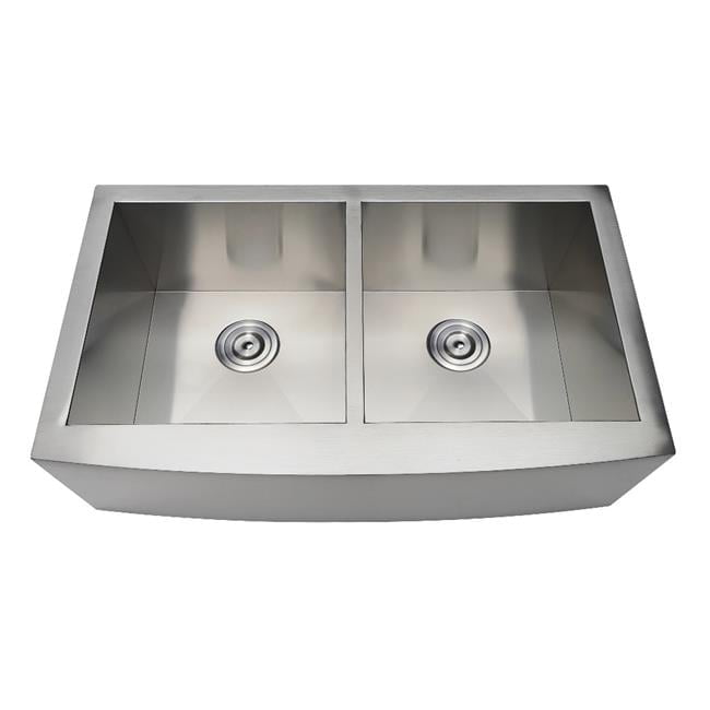 Uptowne 33-Inch Stainless Steel Double Bowl Farmhouse Sink