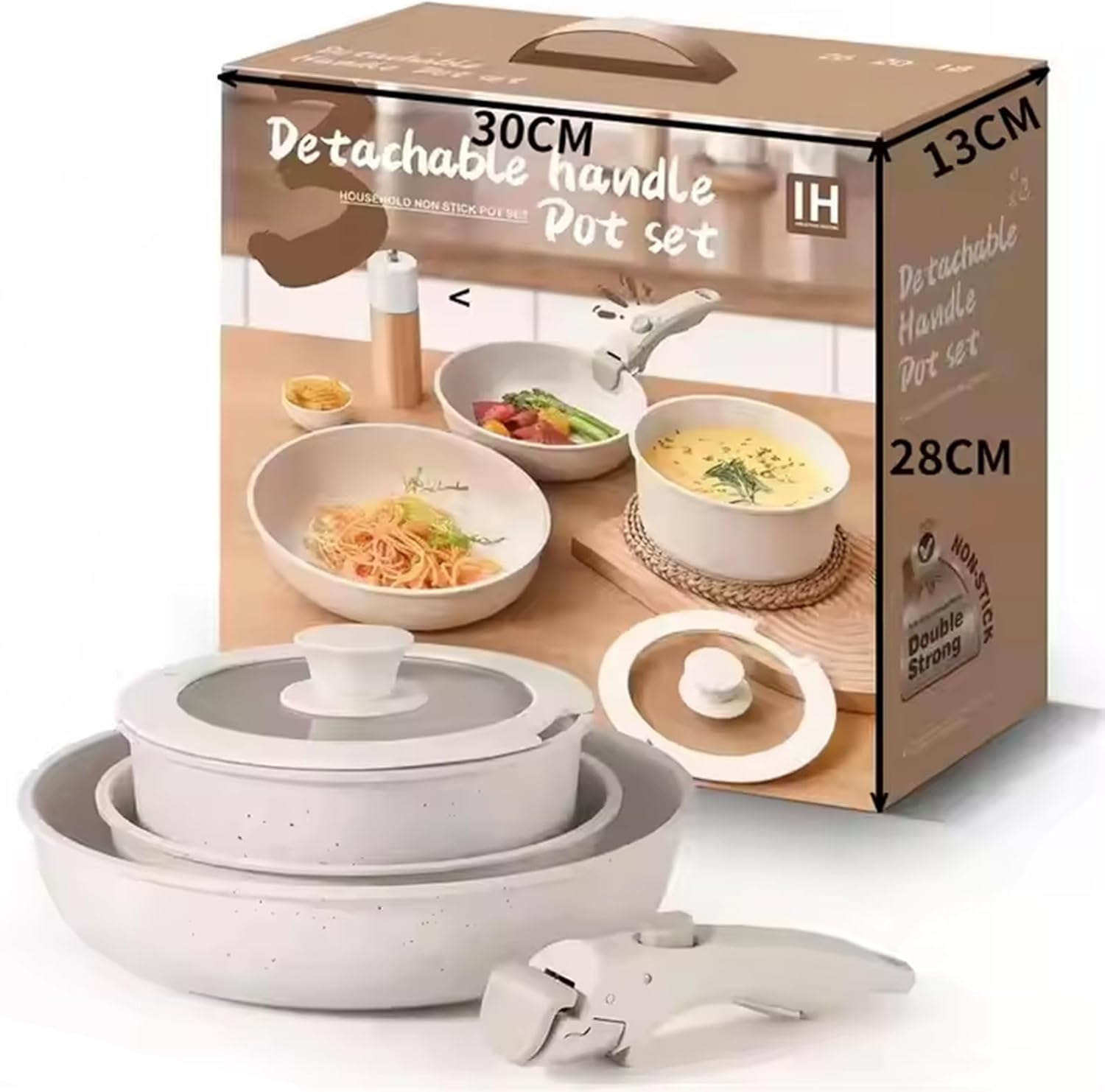 Gourmetific Cookware Set, 5/9/11 Piece Nonstick Maifan Cookware Set