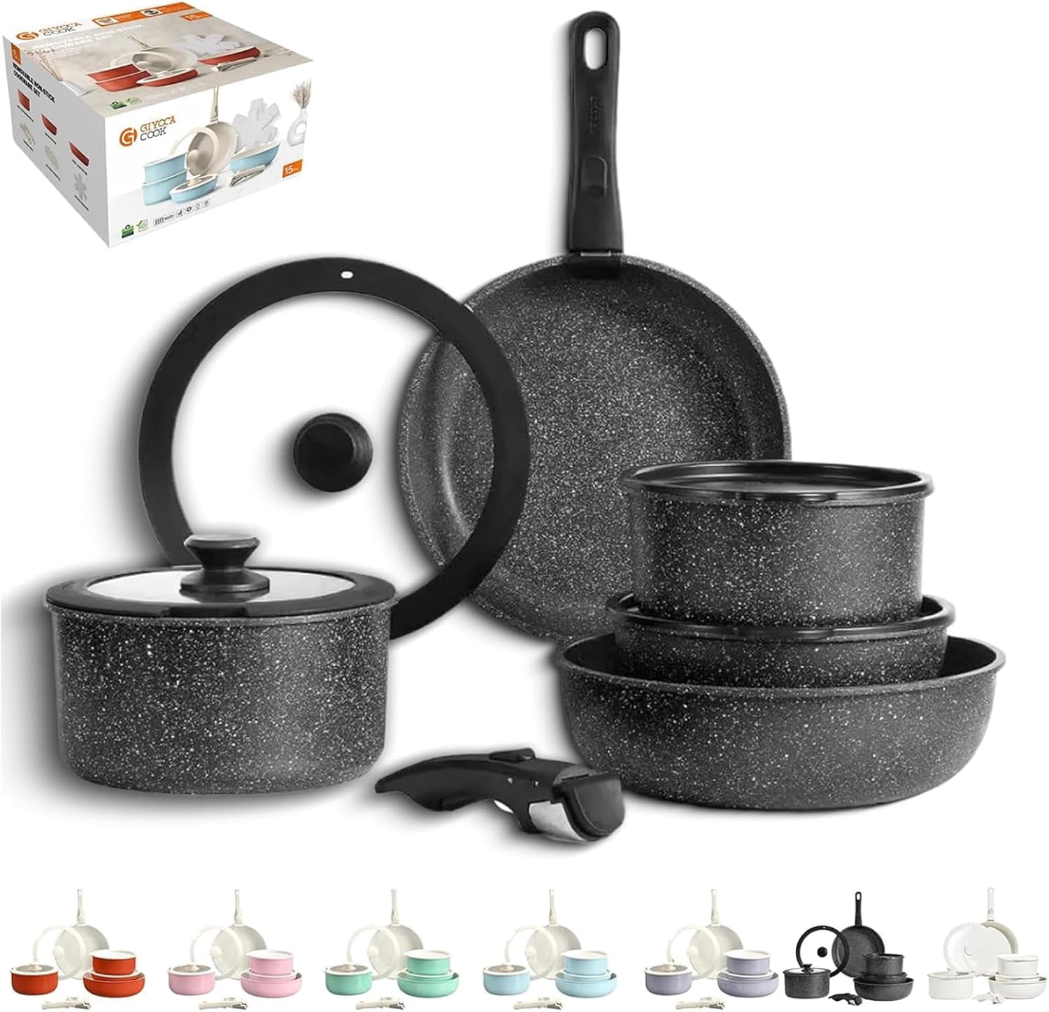Gourmetific Cookware Set, Gourmetific Cookware Set Stackables With ...