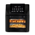thumbnail image 1 of Gourmia 14 Qt Air Fryer Oven, 12 Presets, Rotisserie, FryForce 360°, Black, 1 of 11
