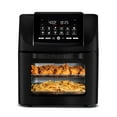 thumbnail image 1 of Gourmia 14 Qt Air Fryer Oven, 12 Presets, Rotisserie, FryForce 360°, Black, 1 of 11