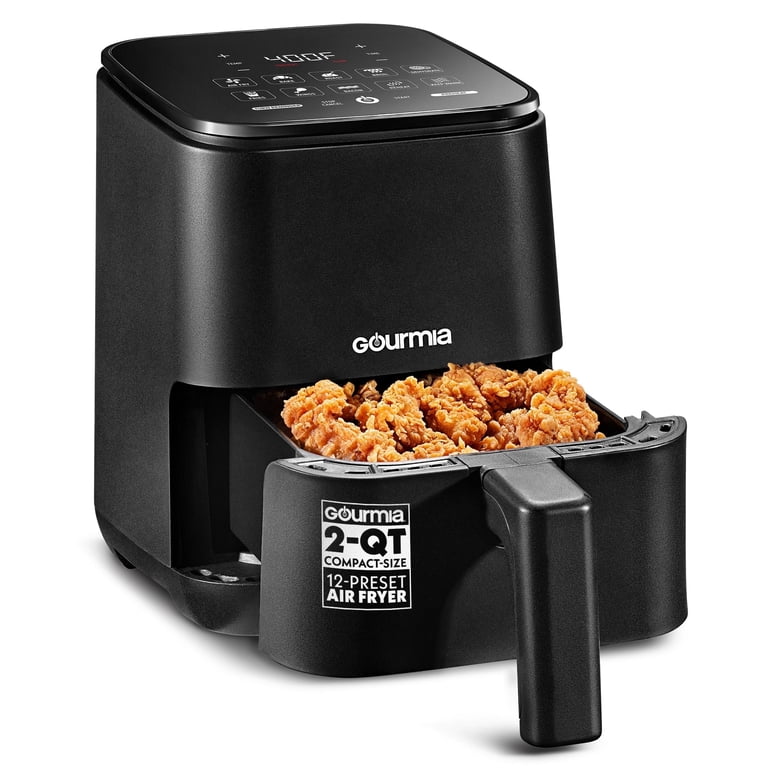 Gourmia 2qt AIR FRYER, Digital, 10 Presets & Fry Force 360