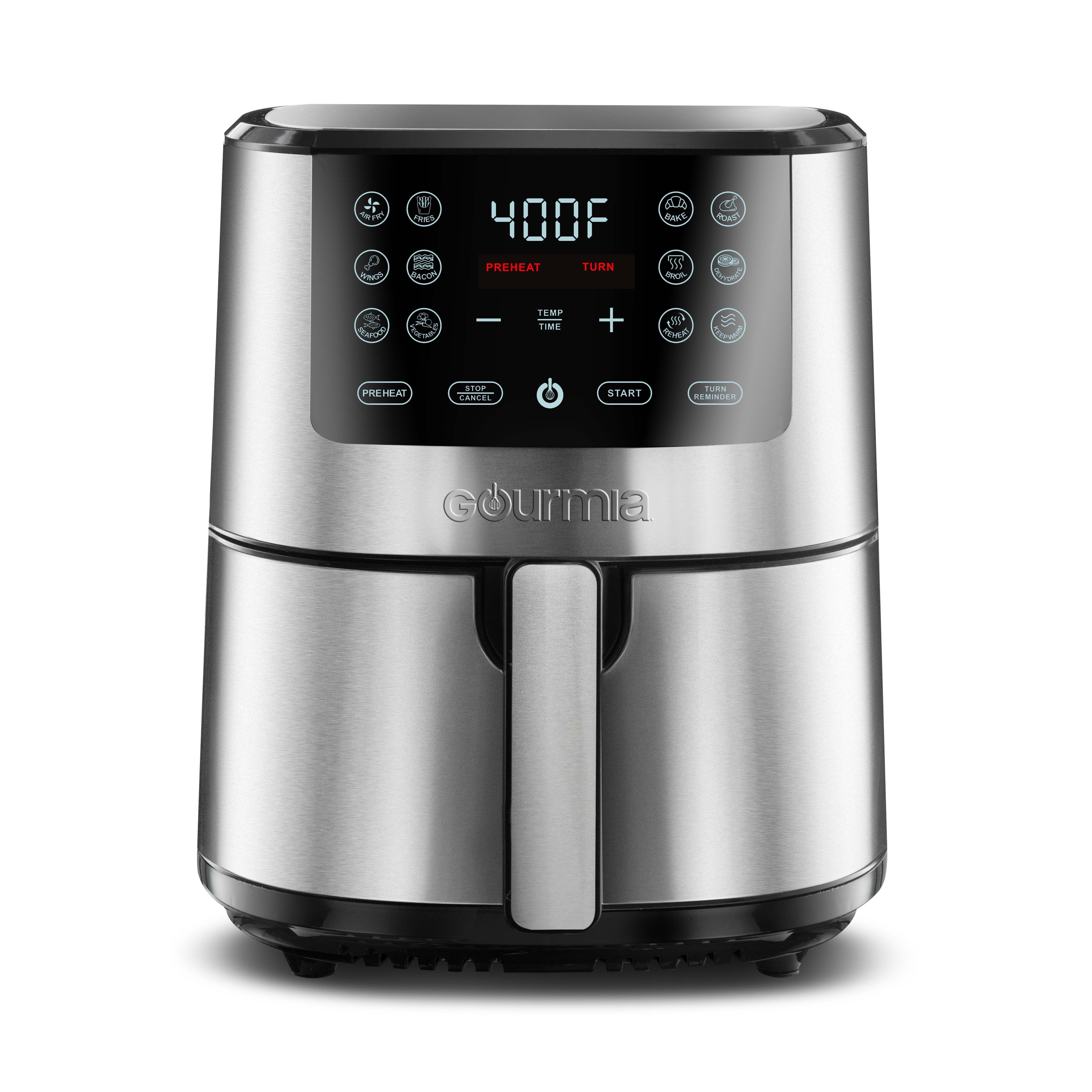 Gourmia 4-Qt Digital Air Fryer with Guided Cooking, Easy