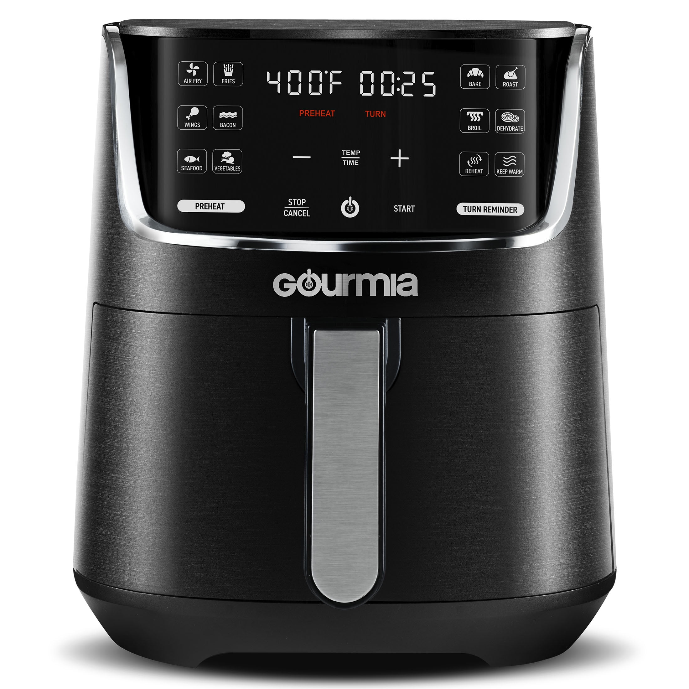 Air Fryers, Gourmia GAF265 4-Quart Digital Free Fry Air Fryer- No