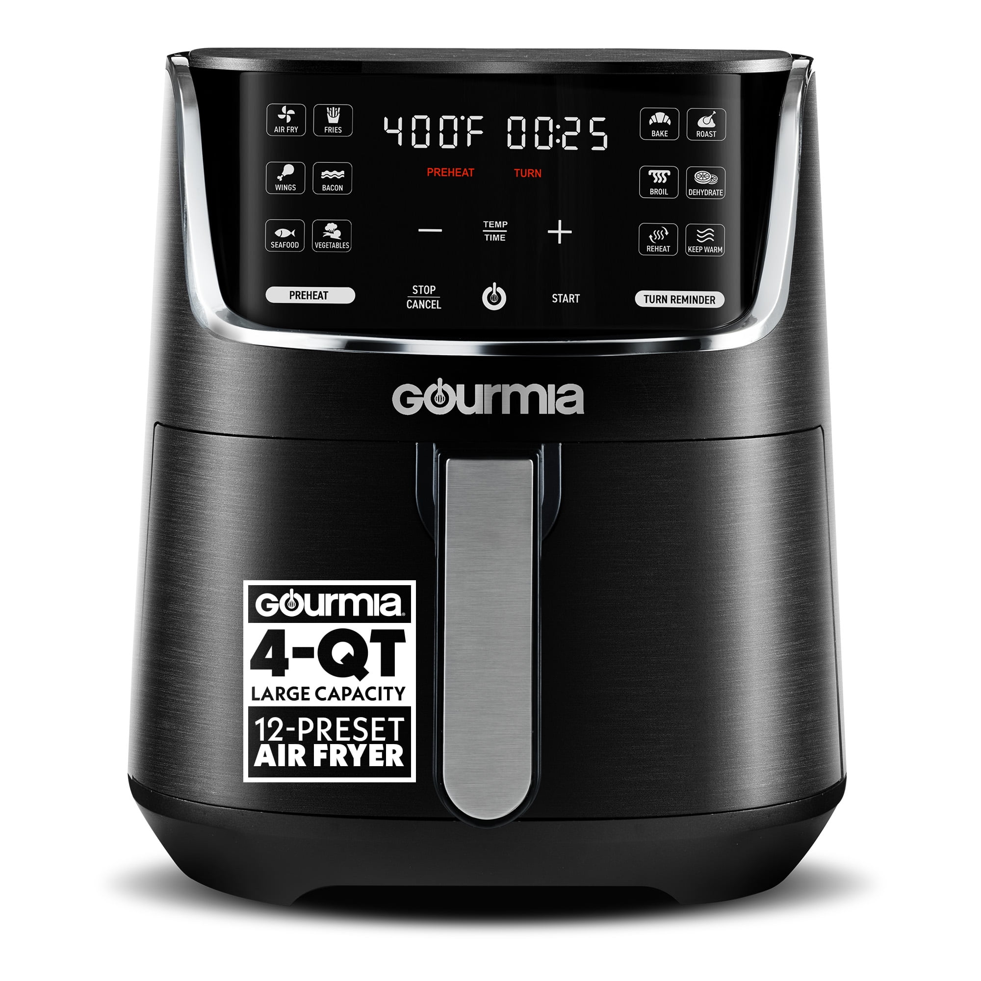 Free Shipping! Gourmia Digital Air Fryer 4-Quart with 12 Presets