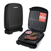 Gourmia 4-Serving Multi-Use Contact Grill & Panini   Black