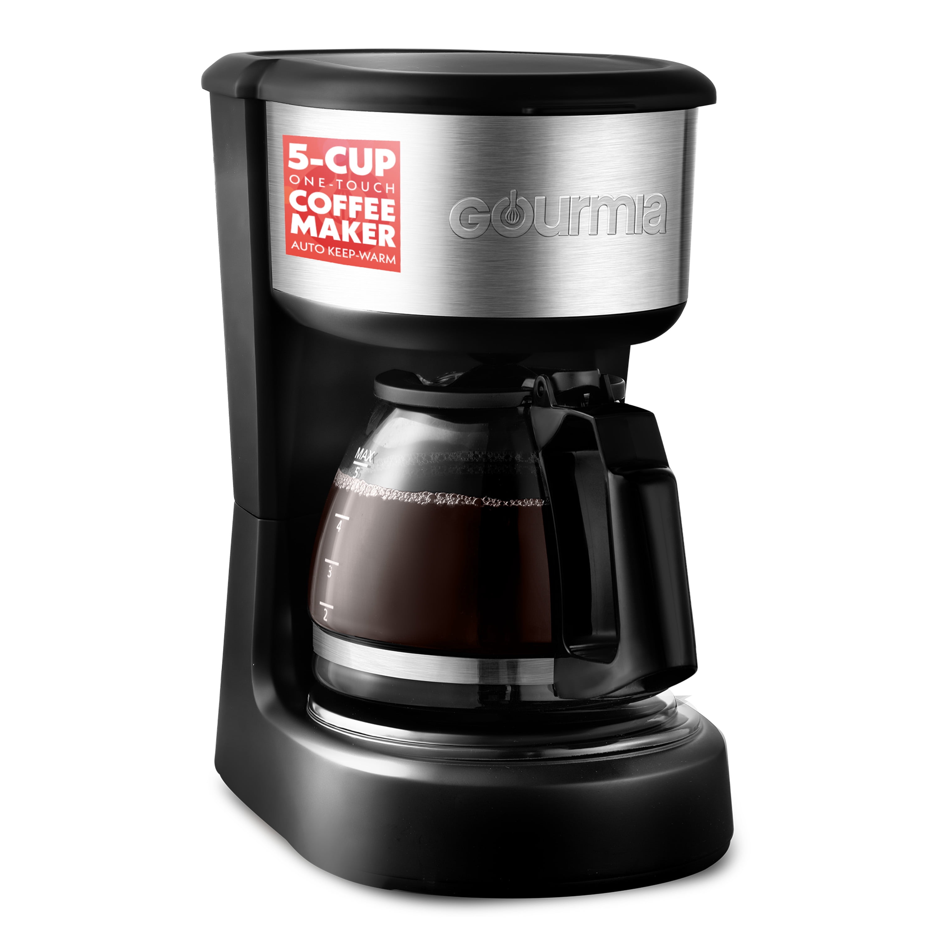 Gourmia 5 Cup One-Touch Coffee Maker with Auto Keep Warm