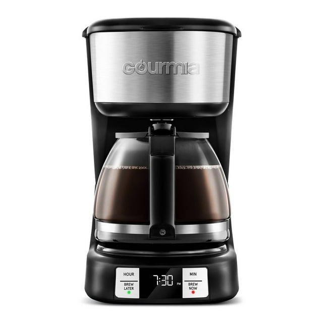 Open Box Gourmia 5 Cup Programmable Drip Coffee Maker with Brew Later