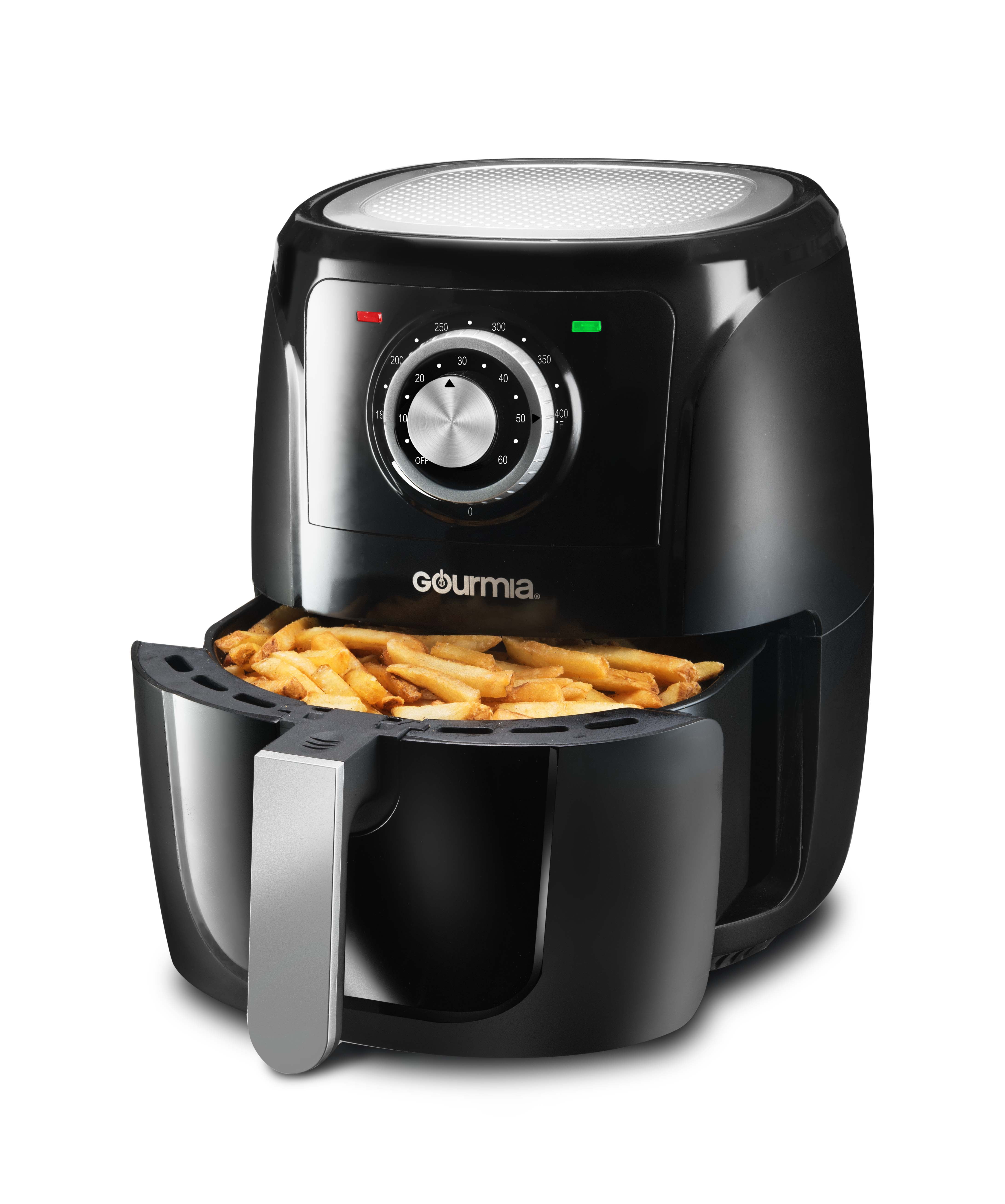 Gourmia 5-Qt Air Fryer with Dishwasher Safe Basket, Black GAF236, New, 13.1  High