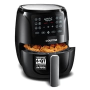 Gourmia Air Fryer - 6 Quart Capacity, 12 Presets, Black