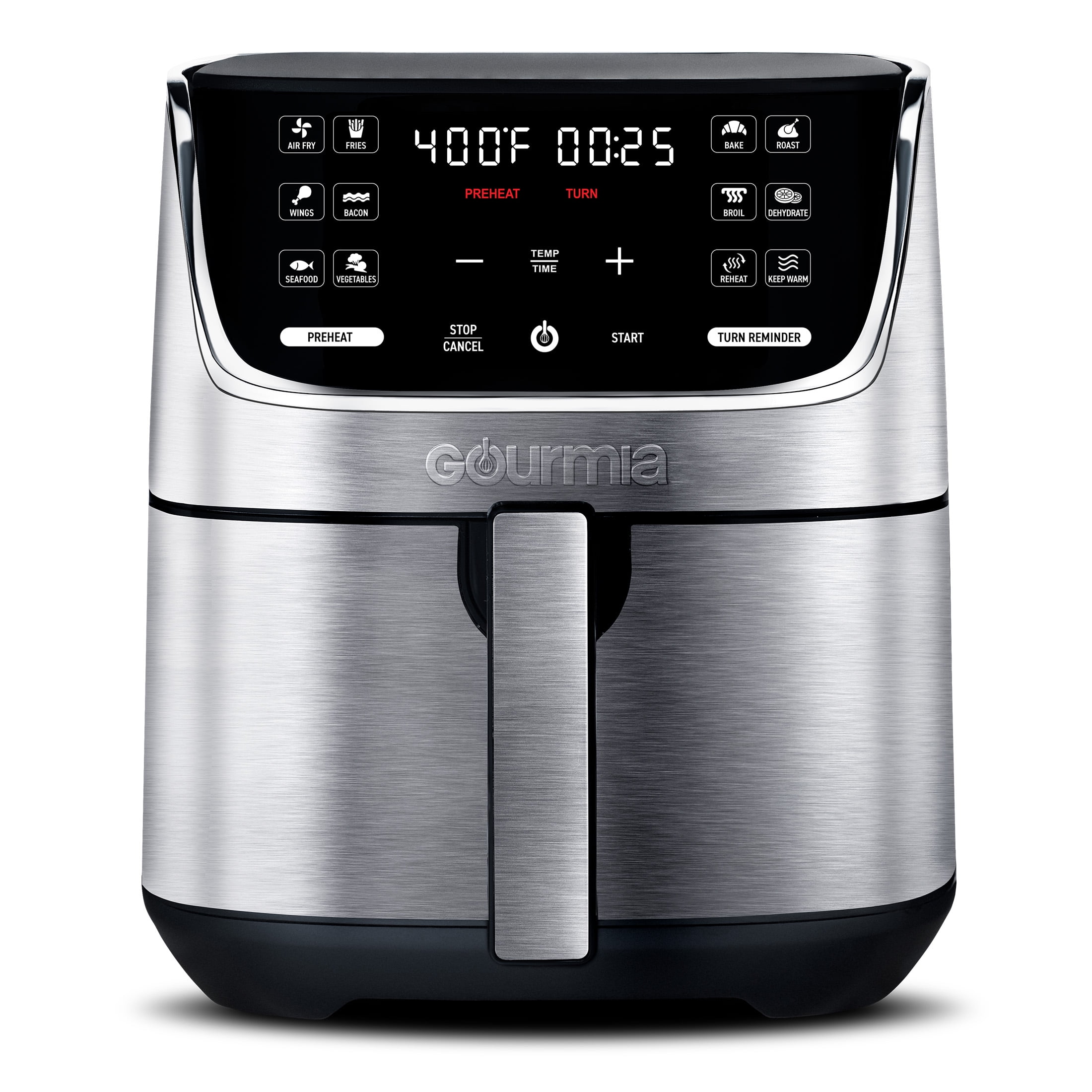 Gourmia 7 QT Digital Air Fryer with 12-One Touch Presets, GAF734, New, 13.5 in