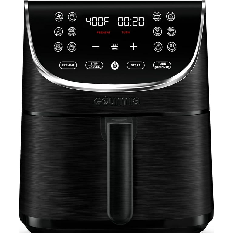 Gourmia Air Fryer Oven Digital Display 8 Quart Large AirFryer Cooker 12  Touch Cooking Presets, XL Air Fryer Basket 1700w Power Multifunction GAF838