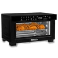 thumbnail image 1 of Gourmia 4-Slice Air Fryer Toaster Oven — Digital Countertop Oven with 12 Presets, Stainless Black, 1 of 10