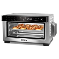 Gourmia 4-Slice Air Fryer Toaster Oven — Digital Countertop Oven with 12 Presets, Stainless Steel