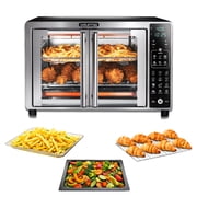 Gourmia Digital Air Fryer Toaster Oven with Single-Pull French Doors, New