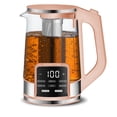 thumbnail image 1 of Gourmia Electric Kettle 1.7L with 6 Presets, Digital Display, and Tea Infuser, Peach, 1 of 11