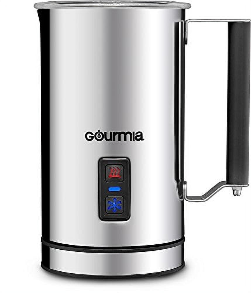 Milk Frothers, Gourmia GMF245 Cordless Electric Milk Frother & Heater,  Stainless Steel 3 Function Froth Maker for Lattes and Cappuccinos, and Milk  Heater