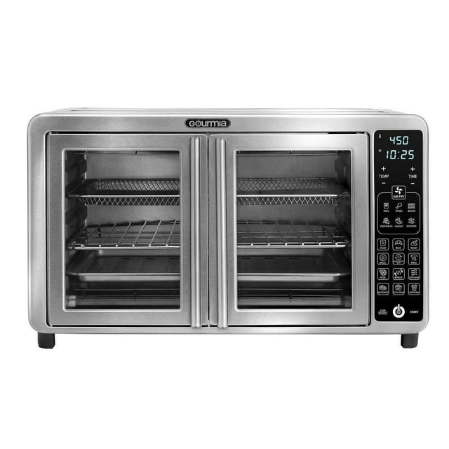Gourmia XL Digital Air Fryer Toaster Oven with SinglePull French Doors