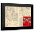 thumbnail image 1 of Gousha 14x11 Black Modern Framed Museum Art Print Titled - Western United States - Gousha 1935, 1 of 5