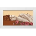 thumbnail image 1 of Gouskova, Olga 14x9 White Modern Wood Framed Museum Art Print Titled - Peonies, 1 of 4