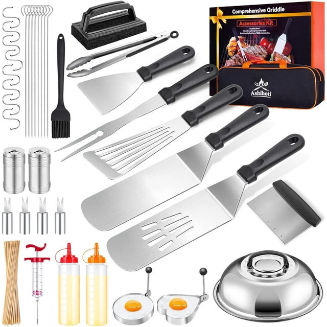 Goutoday 138Pcs Griddle Accessories Set for Flat Top Outdoor Blackstone