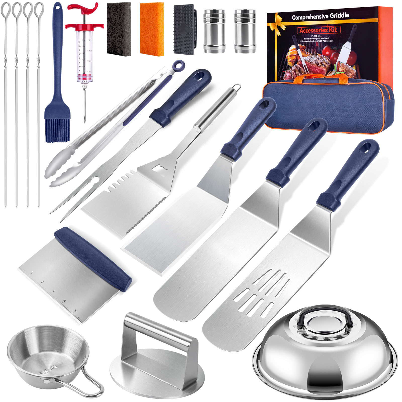 Goutoday Griddle Accessories Set 22Pcs, for Blackstone BBQ Cooking Grill Tool Set - image 1 of 10