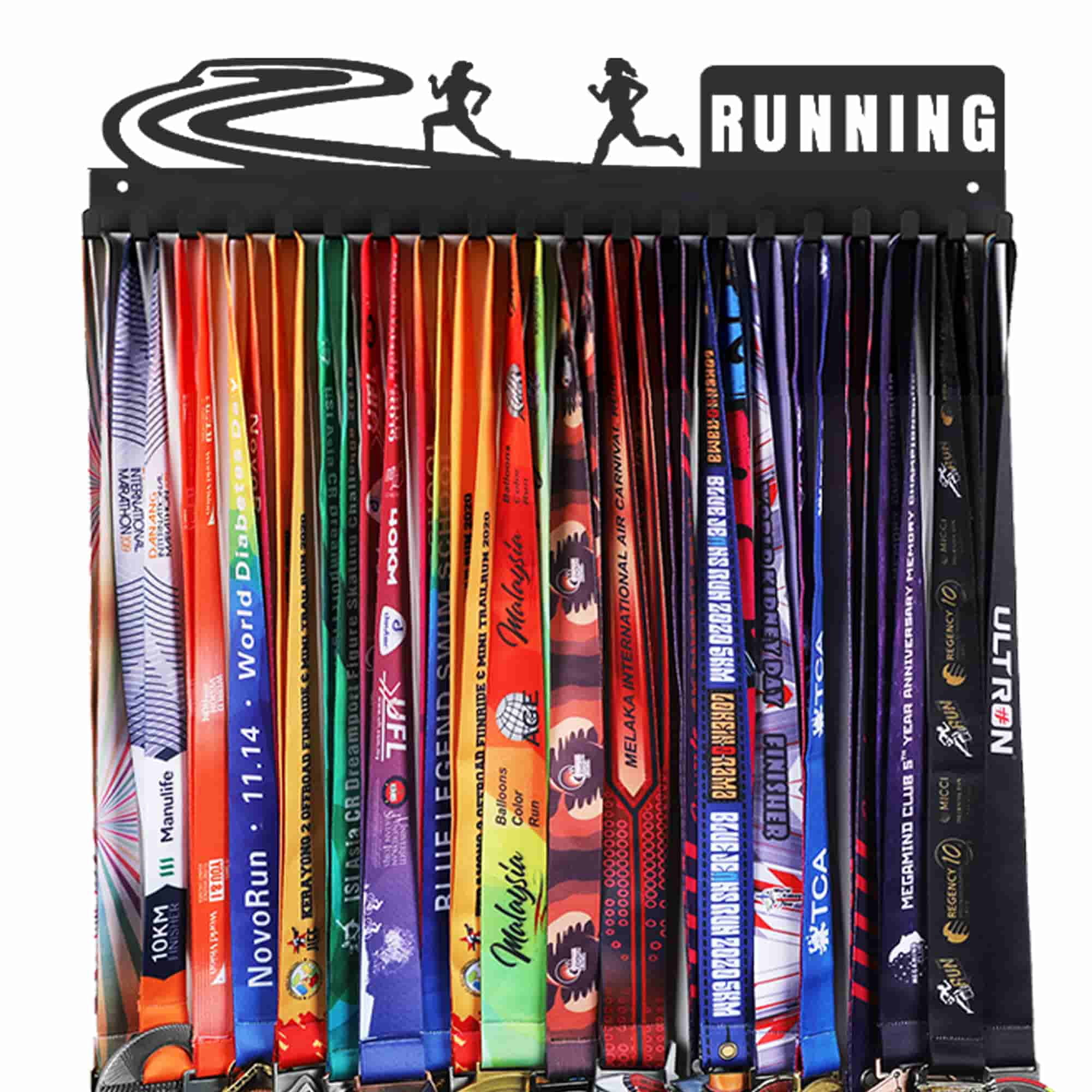 Comrades Back 2 Back Personalised medal hanger Stainless steel brush f – DC Designers - Home Décor Specialists