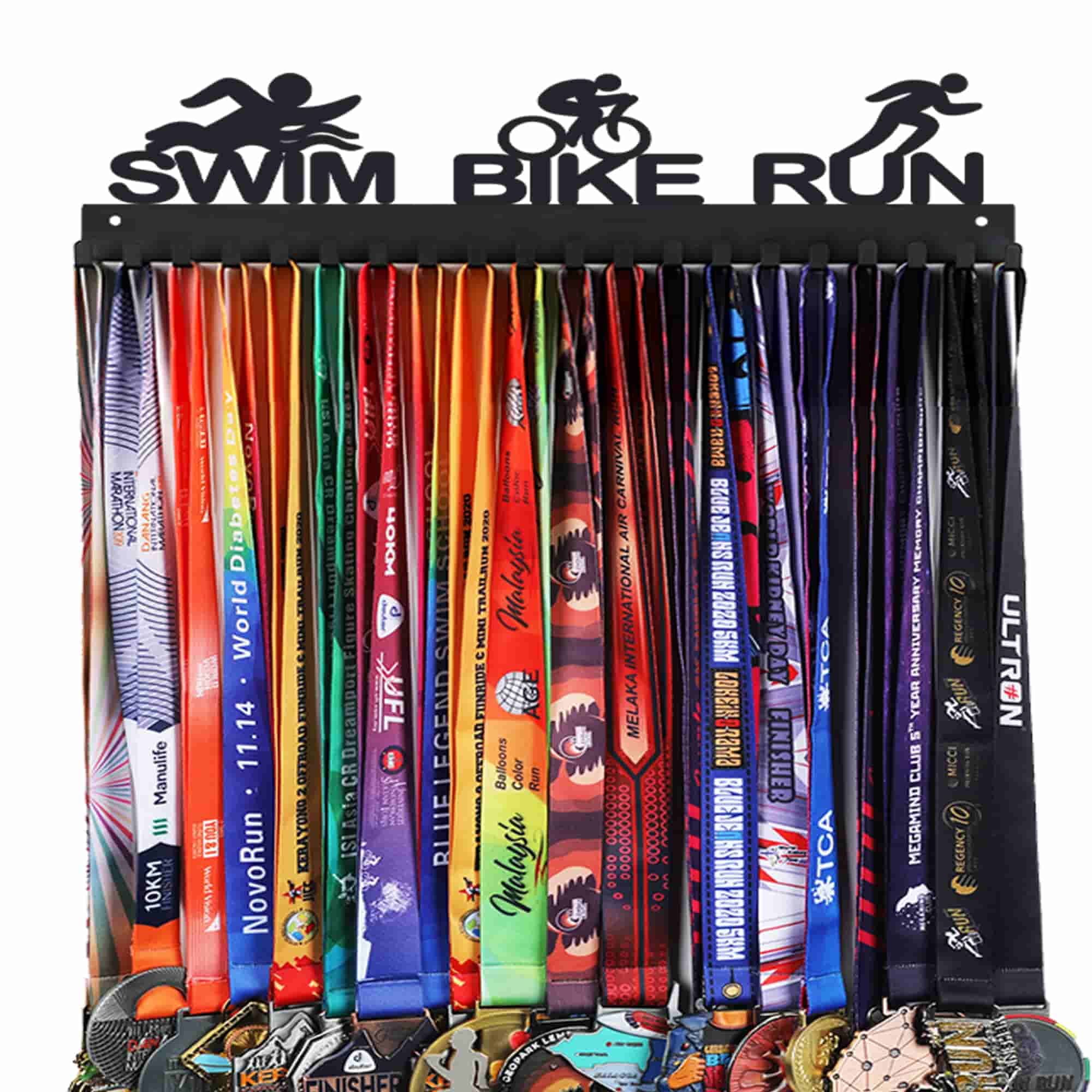Goutoports Premium Medal Holder Display Hanger - Triathlon - Sturdy ...