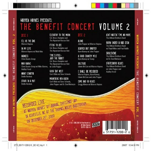 Gov't Mule - The Benefit Concert, Vol. 2 - Rock - CD