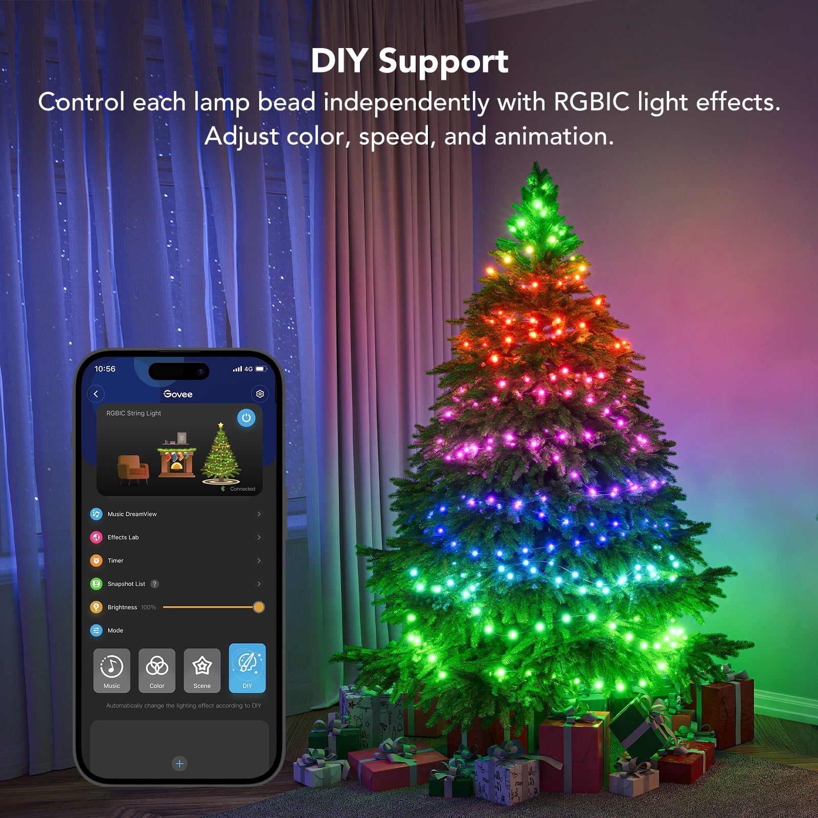Multicolor LED Christmas String Lights with Alexa Support
