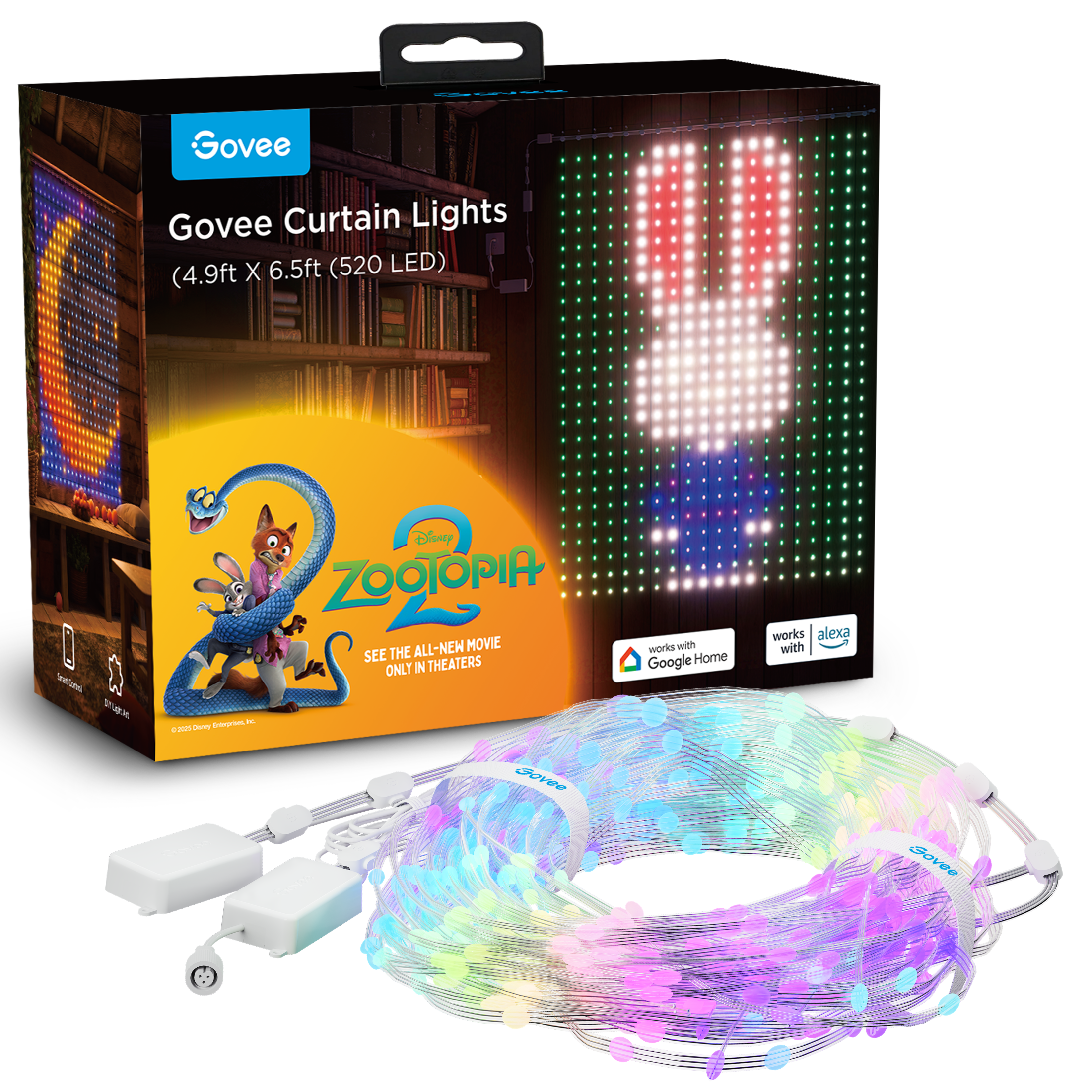 Govee Curtain Lights , Celebrate Disney’s Zootoipa 2 themed, Smart LED ...