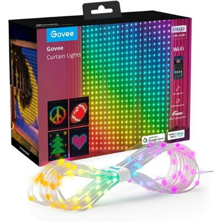 Govee - RGBIC Curtain Lights - Multi