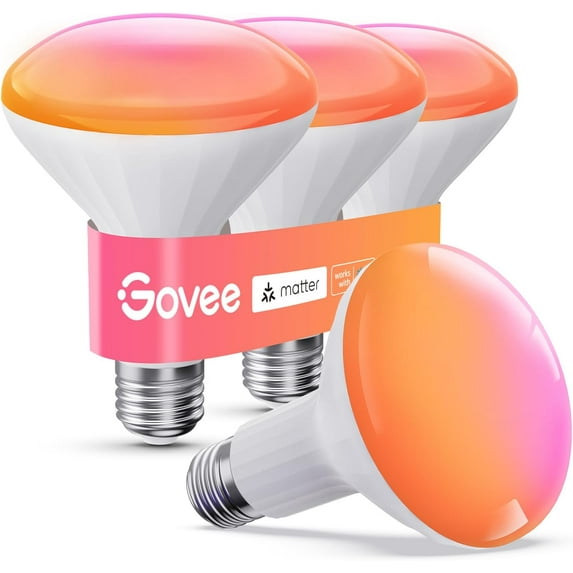 Govee E26 Smart LED Colored Light Bulbs  (4pack)