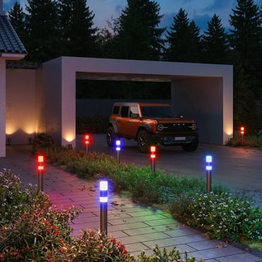 Govee Wired Electric Outdoor Path Lights, RGBICWW, 4 Pack