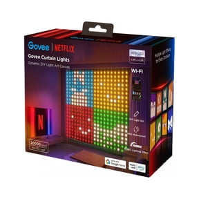 Govee Netflix RGBIC Indoor Curtain Lights 4.92x4.92ft with 400 LED Leads