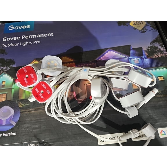 Govee Permanent Outdoor Lights Pro H706 ABC White Section Segment String 16 Feet