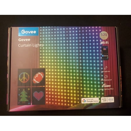 Govee RGBIC Curtain Lights 520 Lights DIY connect up to 3 Amazing Quality