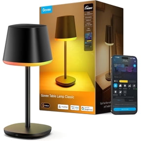 Govee Cordless Smart LED Table Lamp, RGBIC Rechargeable Table Lamp for Bedroom, Living Room