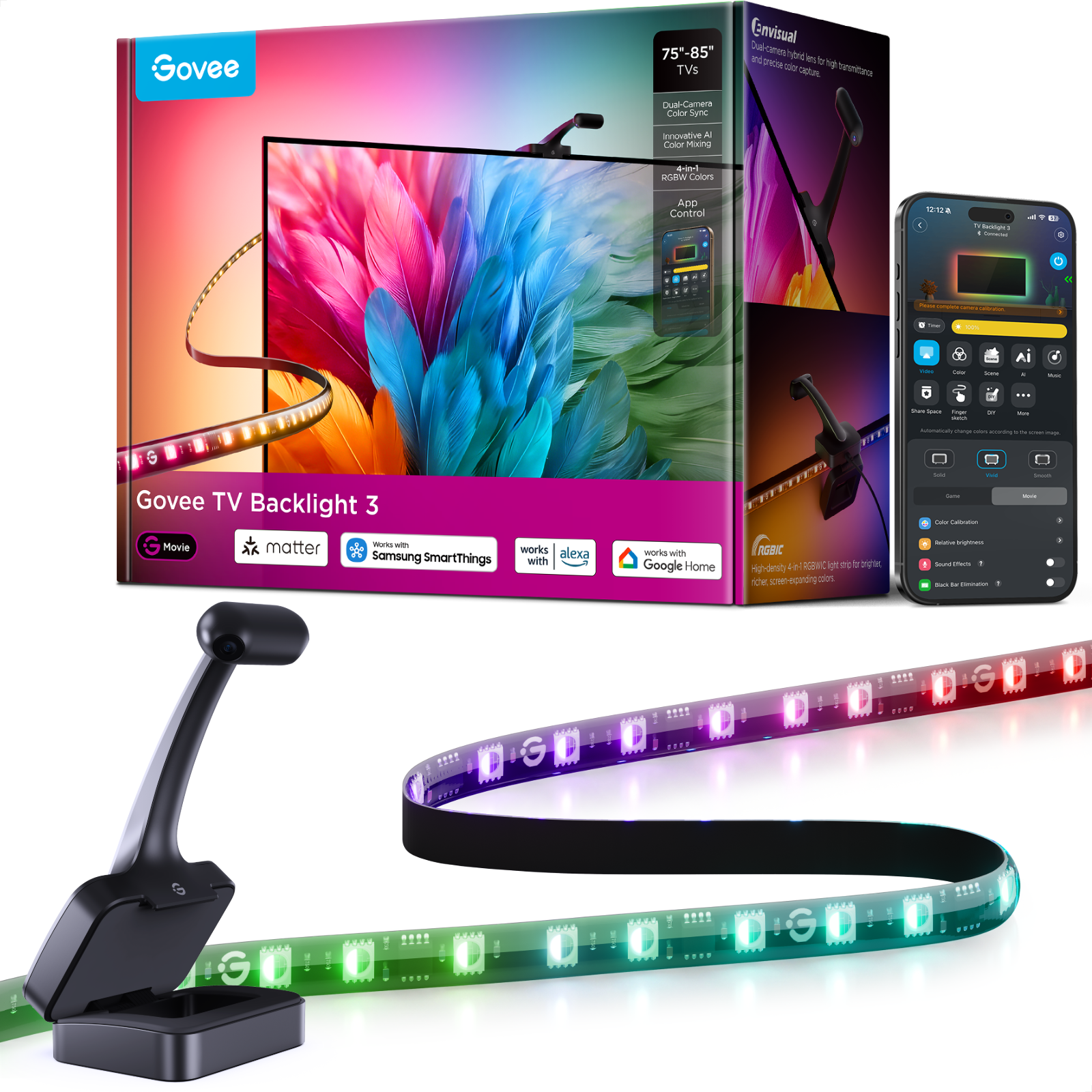 Govee TV Backlight 3 Lite for 75-85 inch TVs