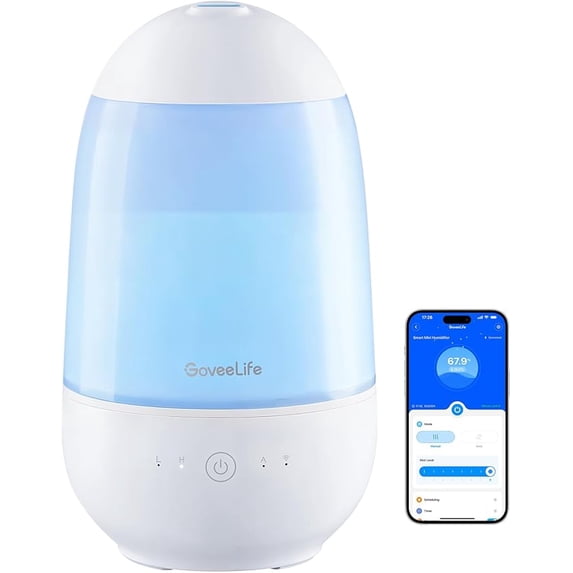 Govee, Smart Mini Humidifier for Baby Nursery, 2.2L Top-Fill Design ...