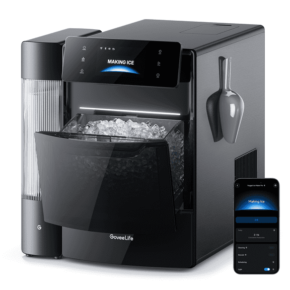 Govee Smart Nugget Ice Maker Pro - 60 lb Ice Nuggets