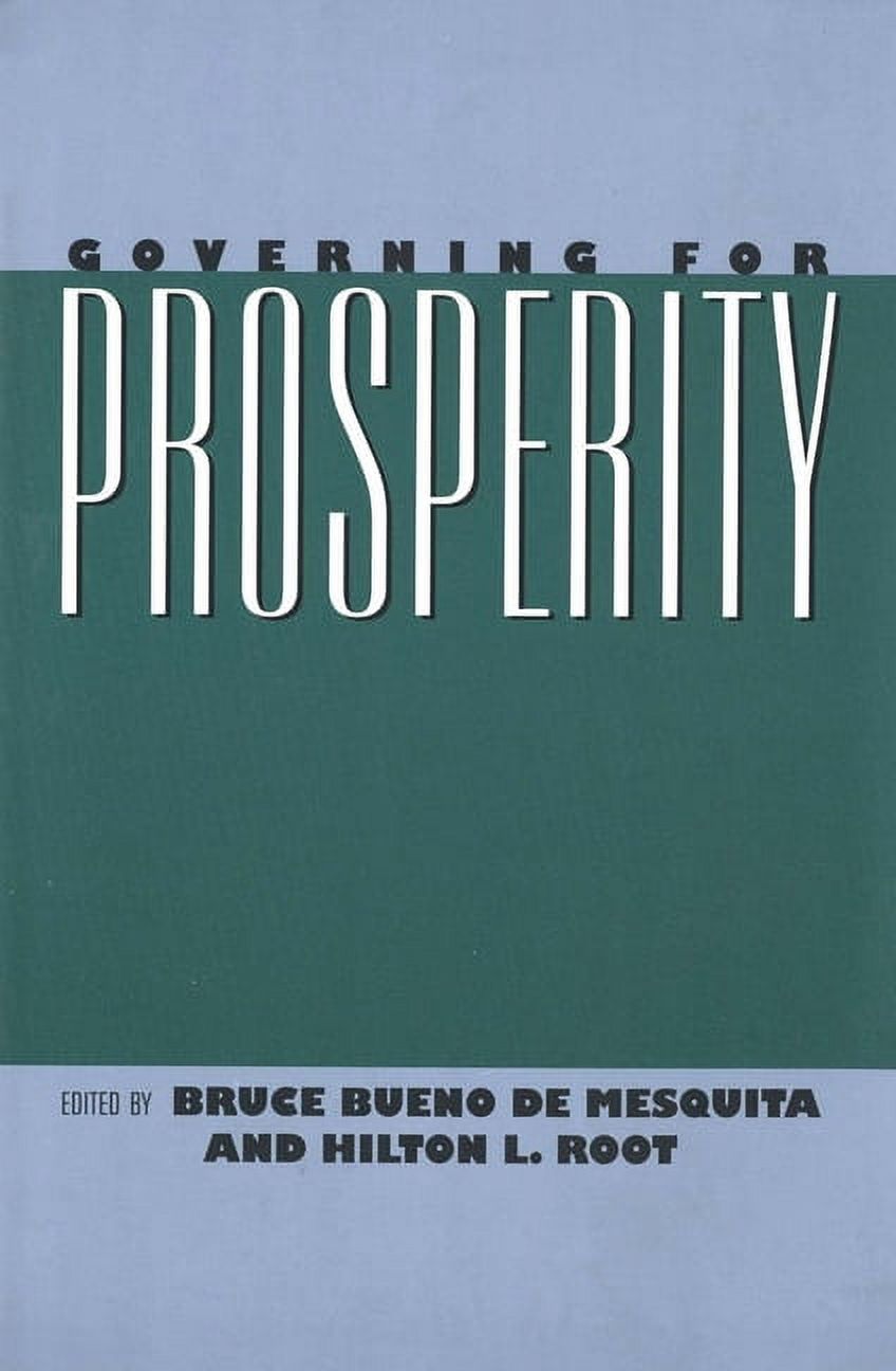 Governing for Prosperity, (Paperback) - Walmart.com