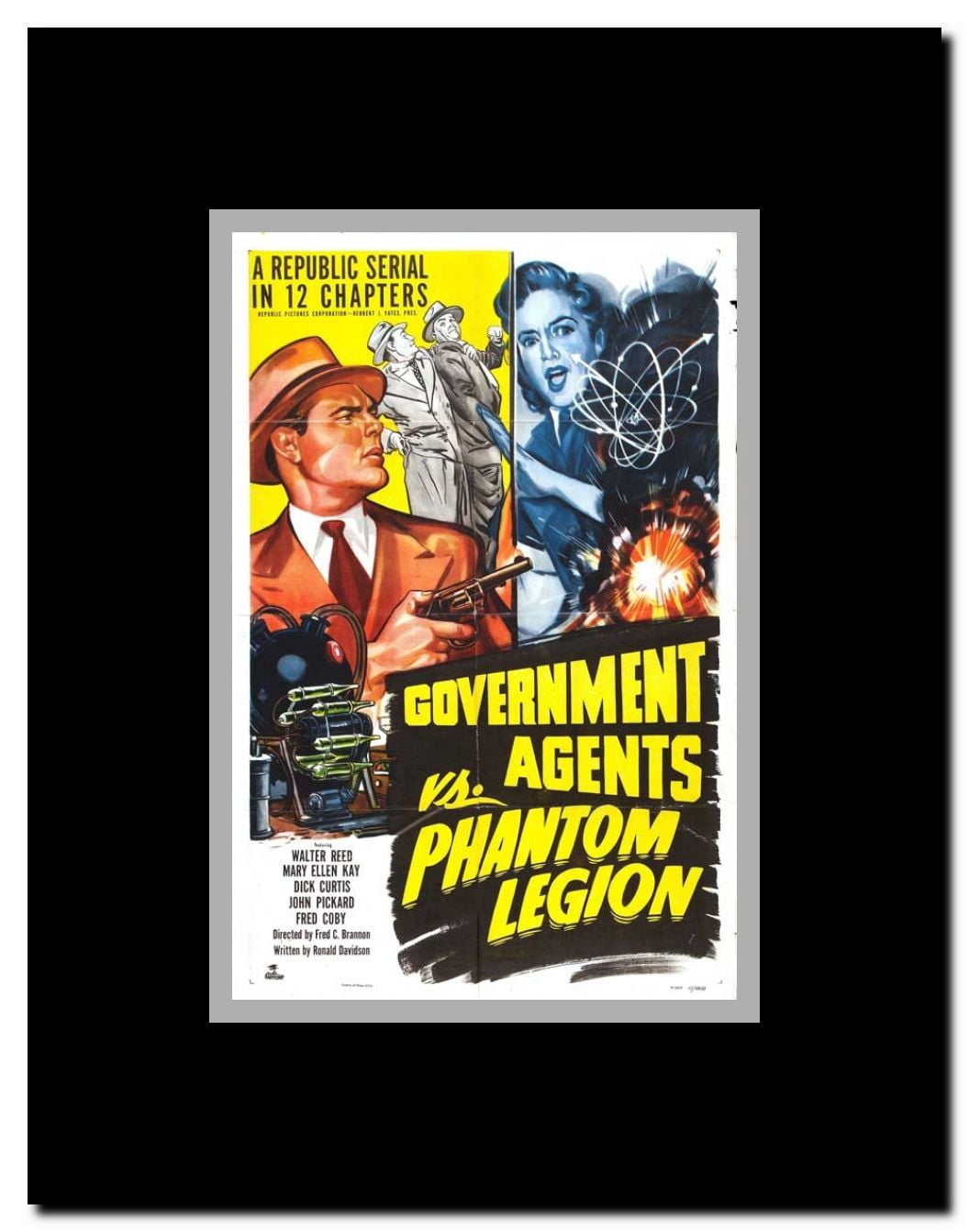 Government Agents vs Phantom Legion Framed Movie Poster