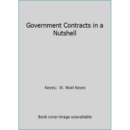 Pre-Owned Government Contracts in a Nutshell (Paperback) 0314242600 9780314242600